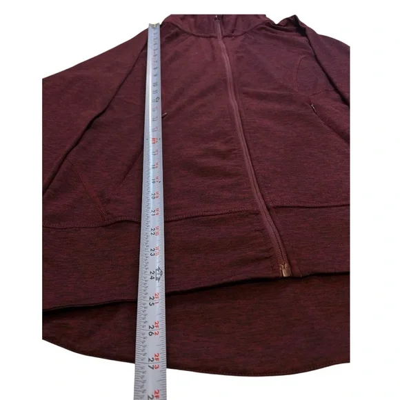 Eddie Bauer‎ Full-Zip Active Hooded Jacket, Women's, Dark Burgandy, Size Large - Picture 9 of 12